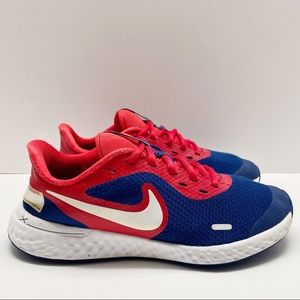NIKE Youth 6 Wn’s 7.5 Revolution Running Red Blue